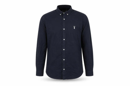 Next Men's Blue Slim Fit Long Sleeve Button-Up Shirt M