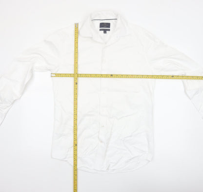 Marks and Spencer Mens White Slim Fit Formal Dress Shirt 15.5in