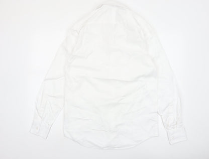 Marks and Spencer Mens White Slim Fit Formal Dress Shirt 15.5in