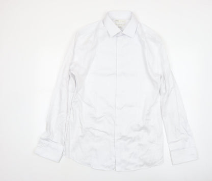 Marks and Spencer Men's White Slim Fit Pure Cotton Dress Shirt 15.5in