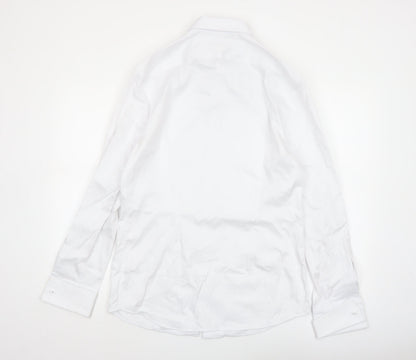 Marks and Spencer Men's White Slim Fit Pure Cotton Dress Shirt 15.5in