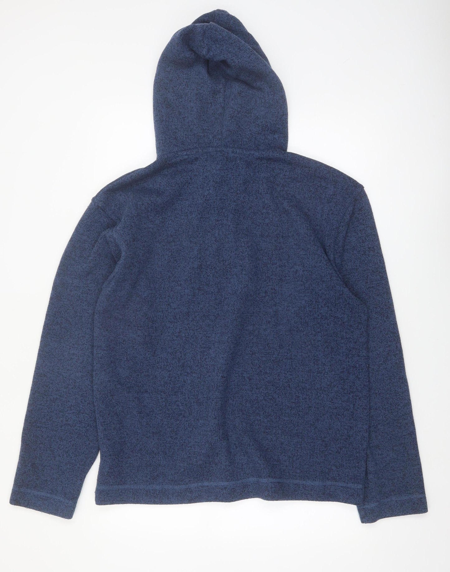 Weird Fish Men's Blue Pullover Fleece Hoodie M Regular Fit