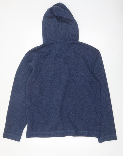 Weird Fish Men's Blue Pullover Fleece Hoodie M Regular Fit