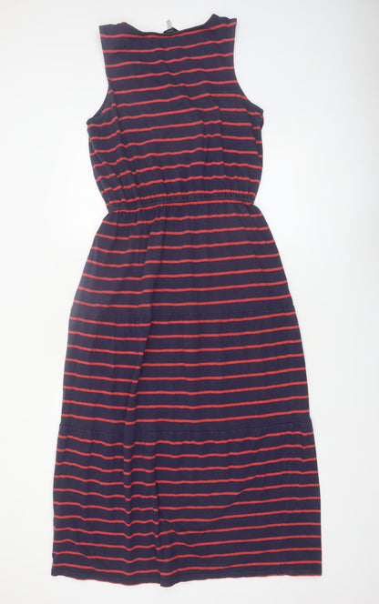Joules Women Blue Striped Tank Dress Size 12 Cotton Blend