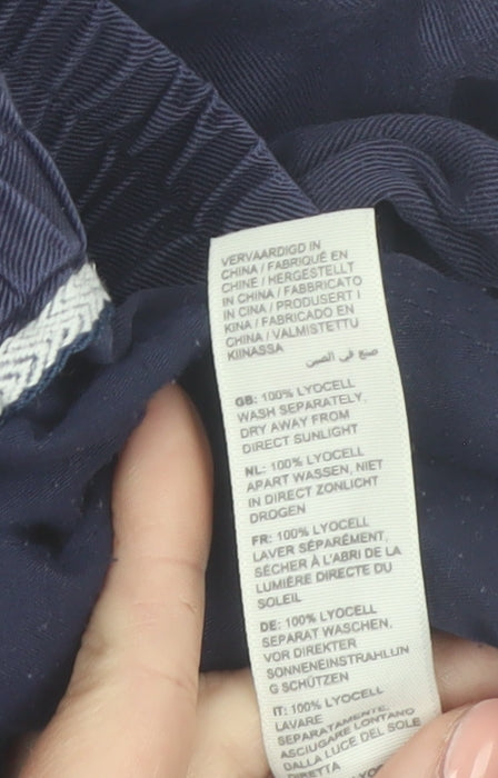Fat Face Womens Blue Lyocell Jogger Trousers Size 14