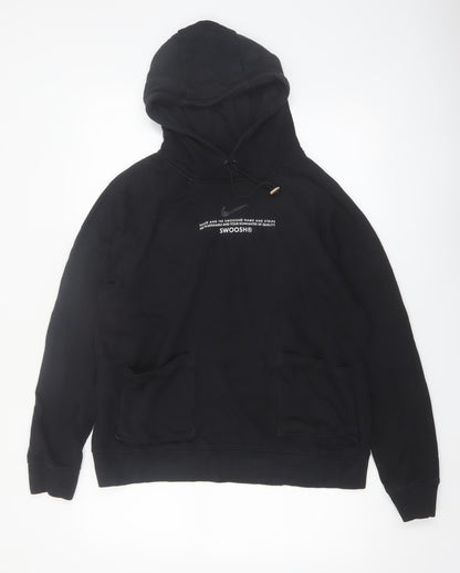 Nike Men's Black Pullover Hoodie Size M Sports Fleece