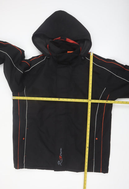 Atlas For Men Black XL Hooded Outdoor Parka Jacket Waterproof Windproof
