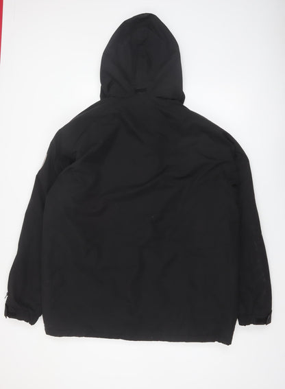 Atlas For Men Black XL Hooded Outdoor Parka Jacket Waterproof Windproof