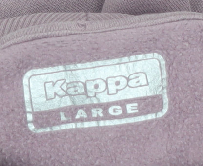 Kappa Women’s Mauve Hoodie Large Pullover Casual Hooded Sweatshirt