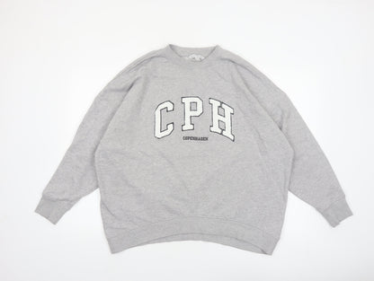 Next Women Grey CPH Copenhagen Pullover Sweatshirt Size L