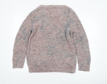 Jack Wills Women's Multicoloured Cotton Chunky Knit Jumper UK 14