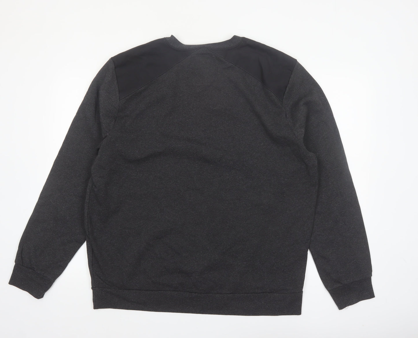 Easy Men’s Grey 2XL Pullover Sweatshirt Crew Neck Varsity Style