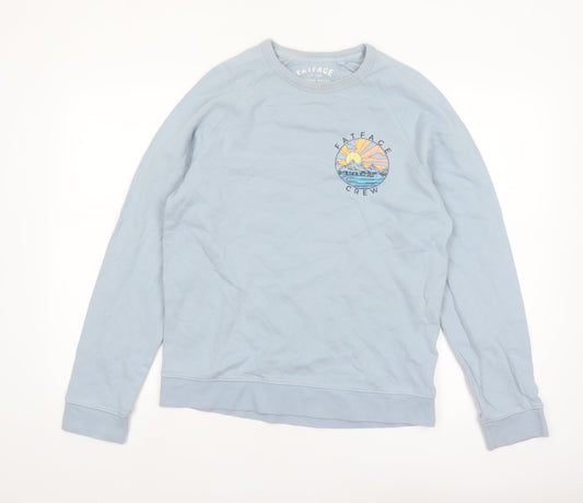 FatFace Women's Blue Cotton Crew Neck Pullover Sweatshirt XS