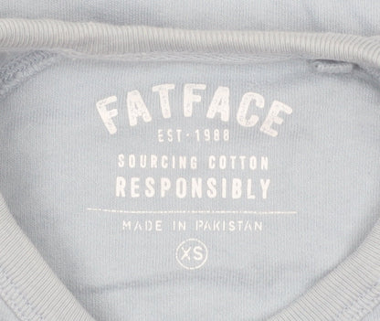 FatFace Women's Blue Cotton Crew Neck Pullover Sweatshirt XS