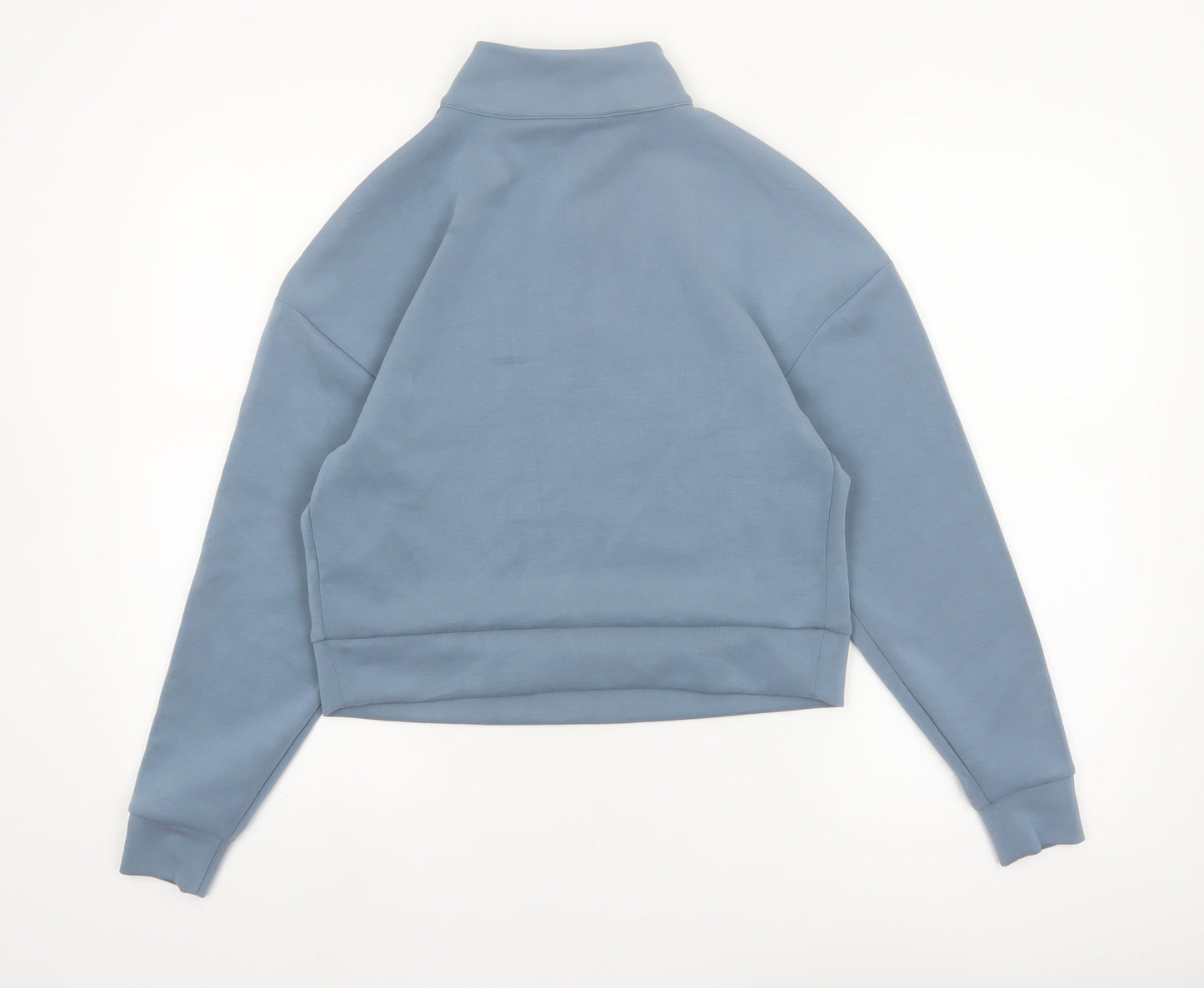 Marks and Spencer Goodmove Womens Blue 1/2 Zip Sweatshirt Size 8