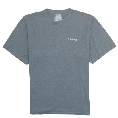 Columbia Mens Grey XL Graphic Skull Outdoor Cotton T-Shirt