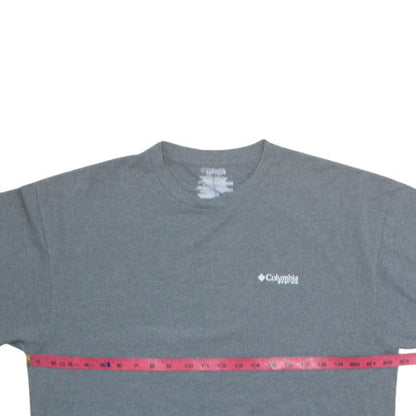 Columbia Mens Grey XL Graphic Skull Outdoor Cotton T-Shirt