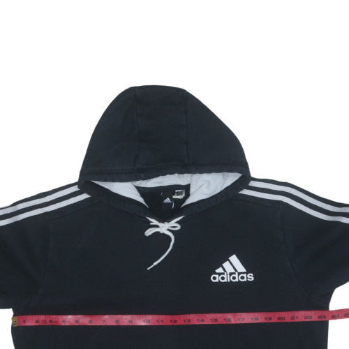 Adidas Men's Black Pullover Hoodie Size M Fleece Sportswear