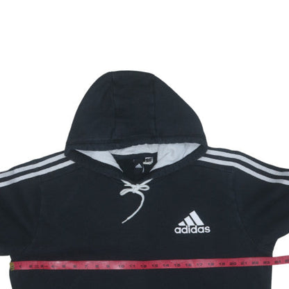 Adidas Men's Black Pullover Hoodie Size M Fleece Sportswear