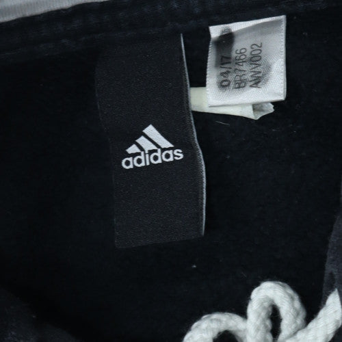 Adidas Men's Black Pullover Hoodie Size M Fleece Sportswear