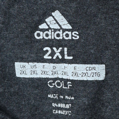 Adidas Men's Dark Grey 2XL Crew Neck Short Sleeve Graphic T-Shirt