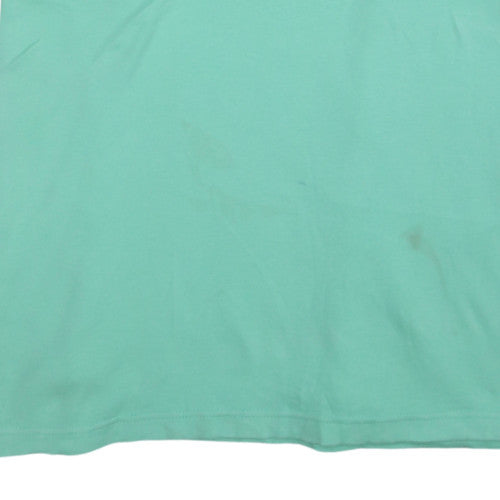 Chaps Men's Green Cotton Short Sleeve Polo Shirt XL