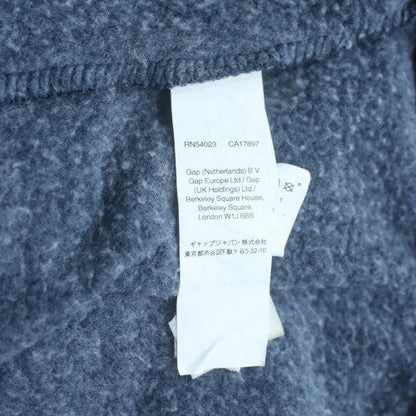 GAP Men's Blue Pullover Fleece Logo Hoodie Size M Regular Fit