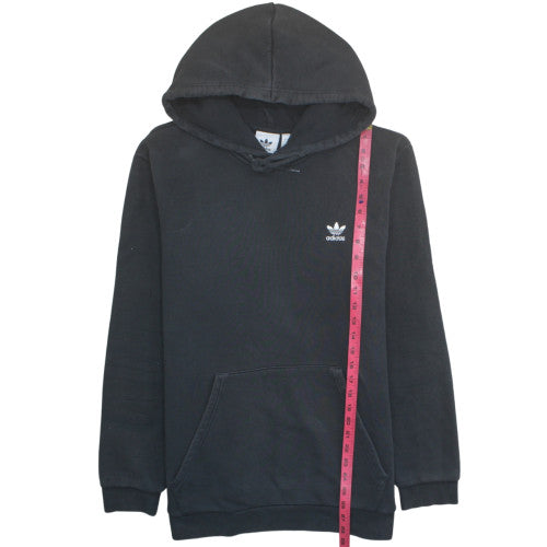 Adidas Mens Black Pullover Hoodie L Regular Fit Sports Style