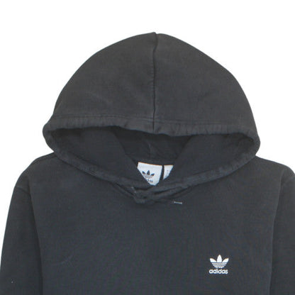 Adidas Mens Black Pullover Hoodie L Regular Fit Sports Style