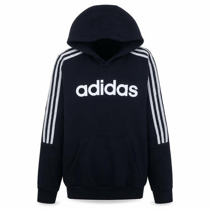 adidas Men Blue Pullover Hoodie Small Sports Fleece Sweatshirt