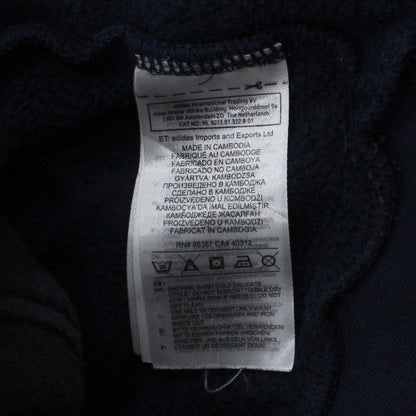 adidas Men Blue Pullover Hoodie Small Sports Fleece Sweatshirt