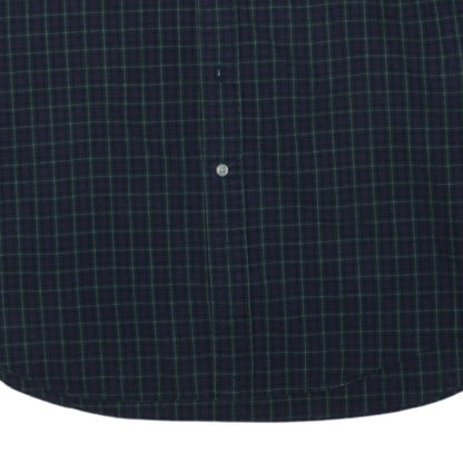 Ralph Lauren Men's Blue Check Classic Fit Long Sleeve Cotton Shirt L
