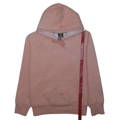 New Balance Womens Pink Pullover Hoodie Size 12 Cotton Blend