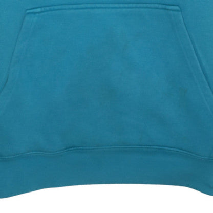 Adidas Mens Blue Small Pullover Hoodie Fleece Logo Sweatshirt