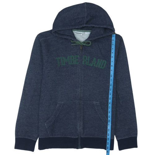 Timberland Men's Blue Full Zip Hoodie Size L Fleece Sweatshirt