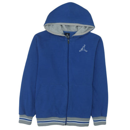 Nike Jordan Blue Full Zip Hoodie Men S Classic Fleece Sweatshirt