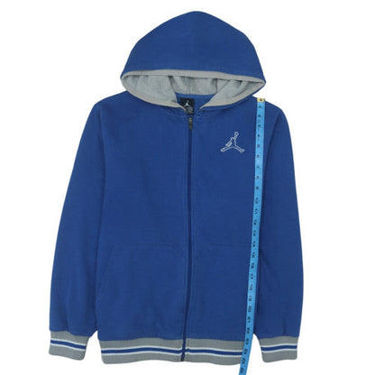 Nike Jordan Blue Full Zip Hoodie Men S Classic Fleece Sweatshirt