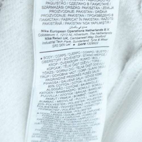 Nike Men's White XS Pullover Hoodie Logo Fleece Sweatshirt