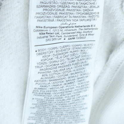 Nike Men's White XS Pullover Hoodie Logo Fleece Sweatshirt