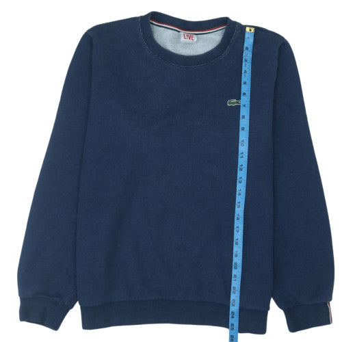 Lacoste Men's Blue 2XL Crew Neck Cotton Pullover Sweatshirt