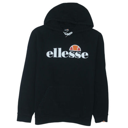 Ellesse Mens Black XL Pullover Hoodie Sports Logo Sweatshirt