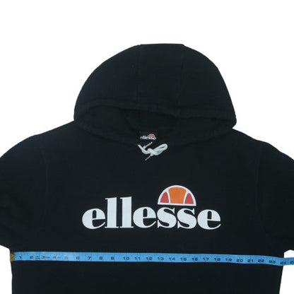 Ellesse Mens Black XL Pullover Hoodie Sports Logo Sweatshirt