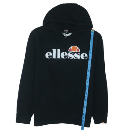 Ellesse Mens Black XL Pullover Hoodie Sports Logo Sweatshirt
