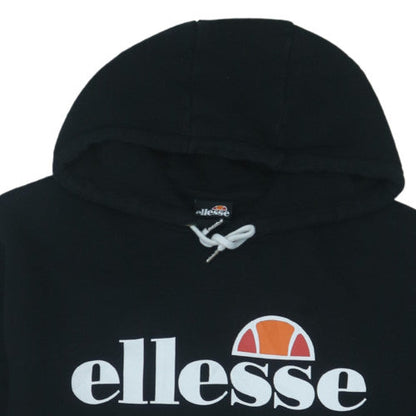 Ellesse Mens Black XL Pullover Hoodie Sports Logo Sweatshirt