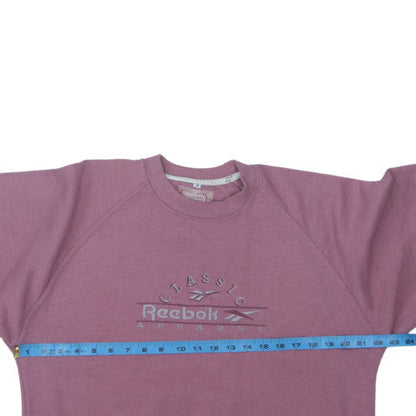 Reebok Women’s Purple Crew Neck Classic Logo Sweatshirt Size 12