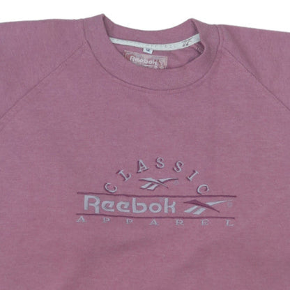 Reebok Women’s Purple Crew Neck Classic Logo Sweatshirt Size 12