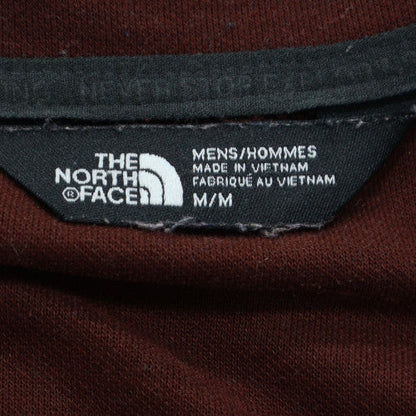 The North Face Men's Brown Quilted Shoulder Crew Neck Sweatshirt Size M