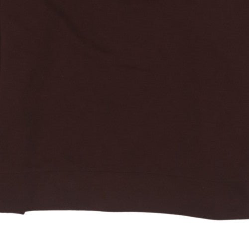 The North Face Men's Brown Quilted Shoulder Crew Neck Sweatshirt Size M