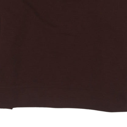 The North Face Men's Brown Quilted Shoulder Crew Neck Sweatshirt Size M