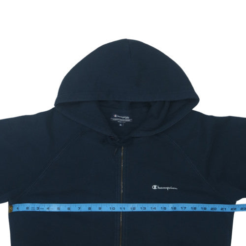 Champion Men's Navy Full Zip Hoodie XL Classic Athletic Style